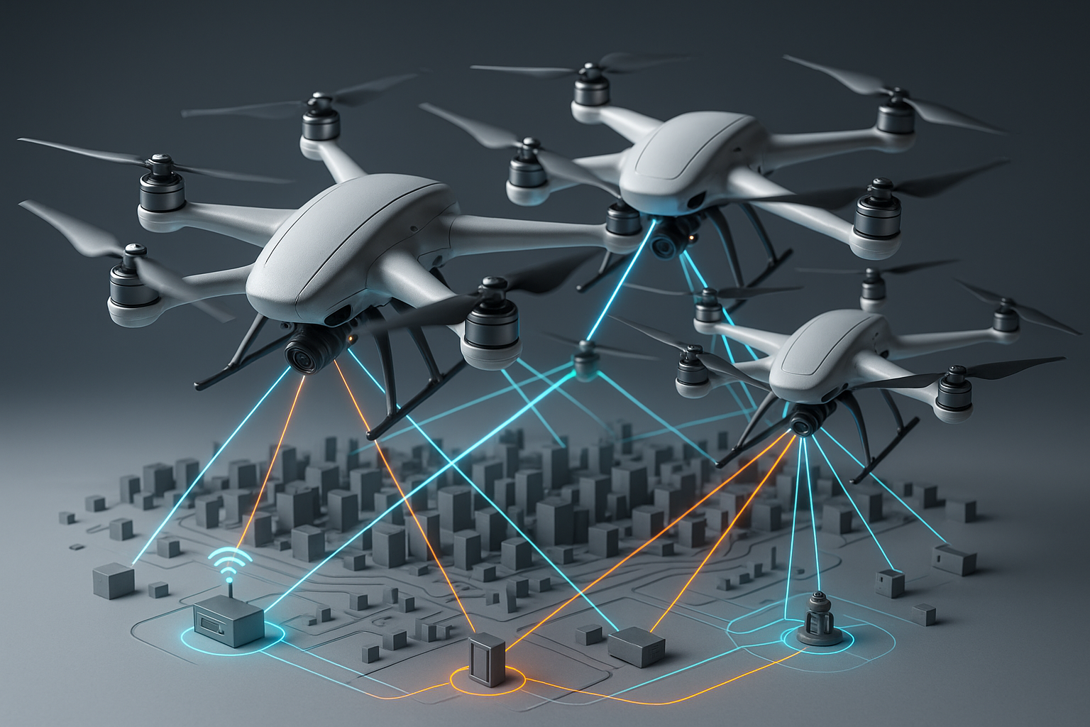 에너지 효율 및 정보 최신성 다중 무인기 항법 최적화 개발 썸네일