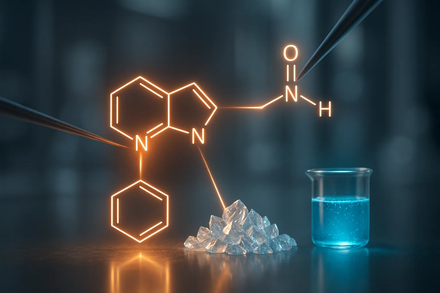 간단한 공정 고수율 퀴놀린 N-옥사이드 아미드 제조기술 개발 썸네일