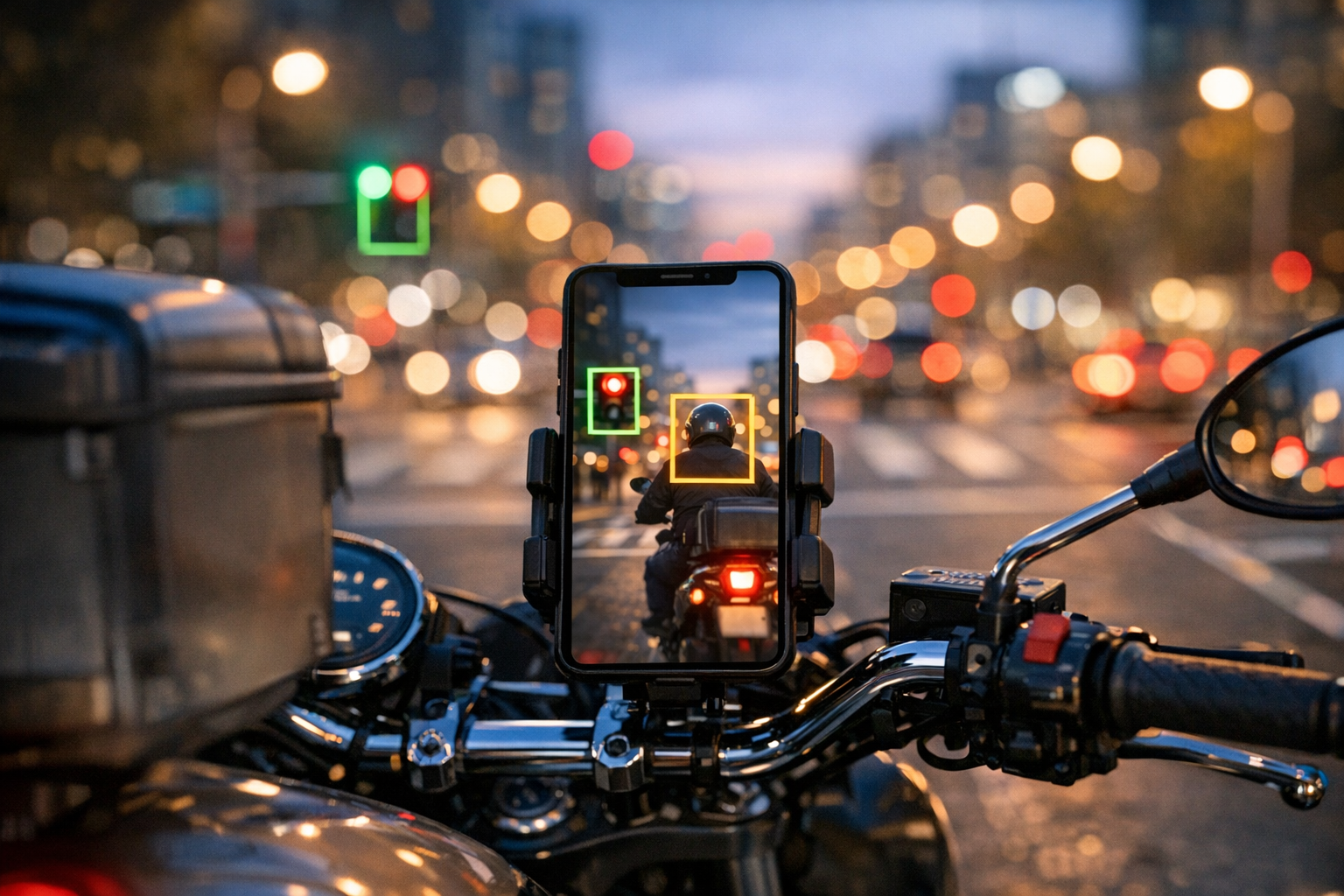 스마트폰 하나로 오토바이 헬멧 미착용과 신호 위반을 잡아내는 실시간 감시 시스템 개발 썸네일