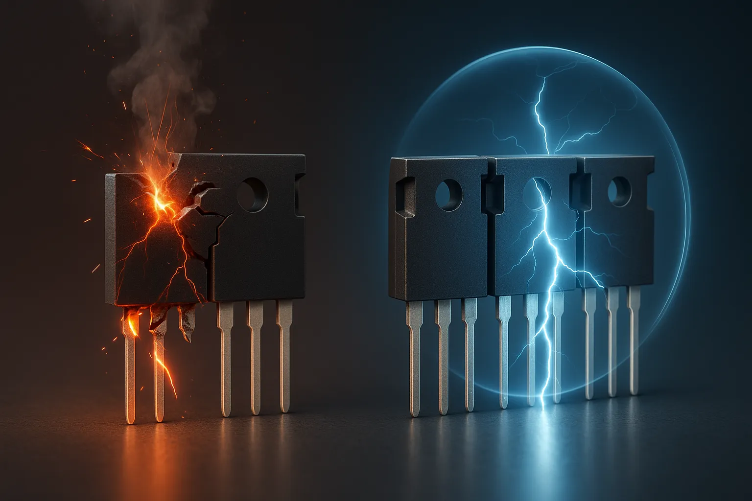 초고전압 스위칭 트랜지스터 안정성을 높이는 과전압 방지 회로 개발 썸네일