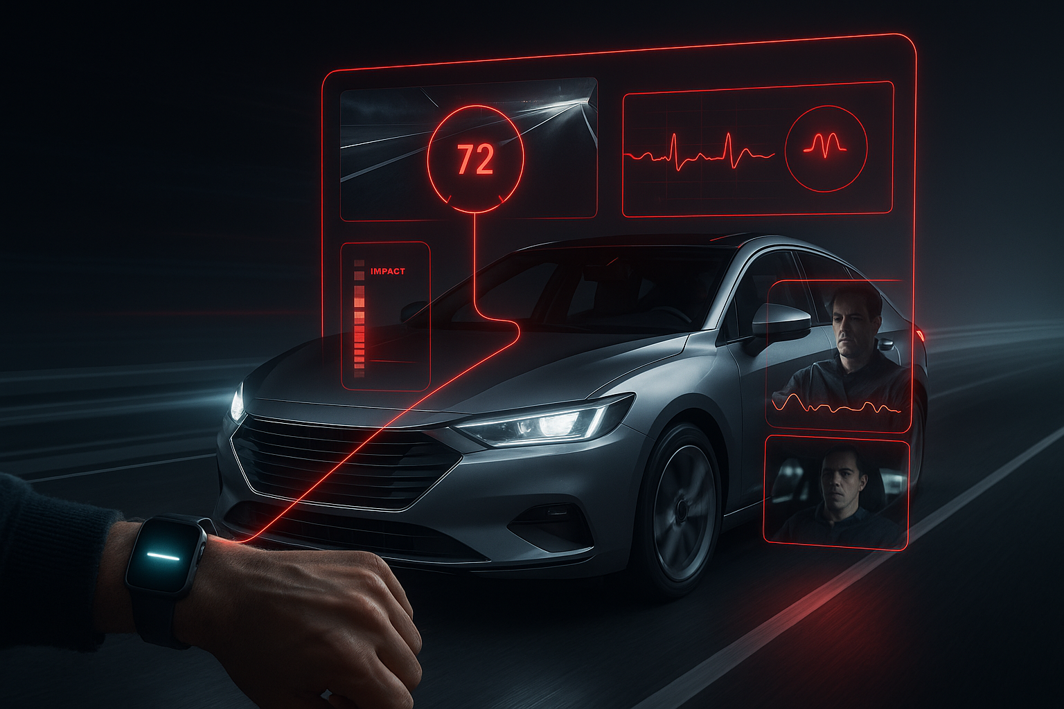 웨어러블 생체 정보와 센서로 사고 판단하는 차량 녹화 개발 썸네일