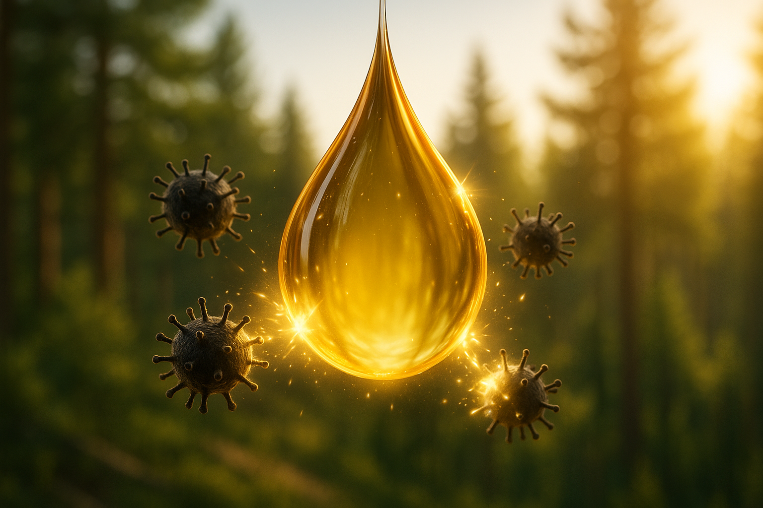 소나무 목부 오일, 인플루엔자 코로나 바이러스 잡는 조성물 개발 썸네일