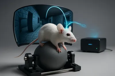 공기압 없는 360도 설치류 행동 뇌신호 측정 가상환경 개발 썸네일