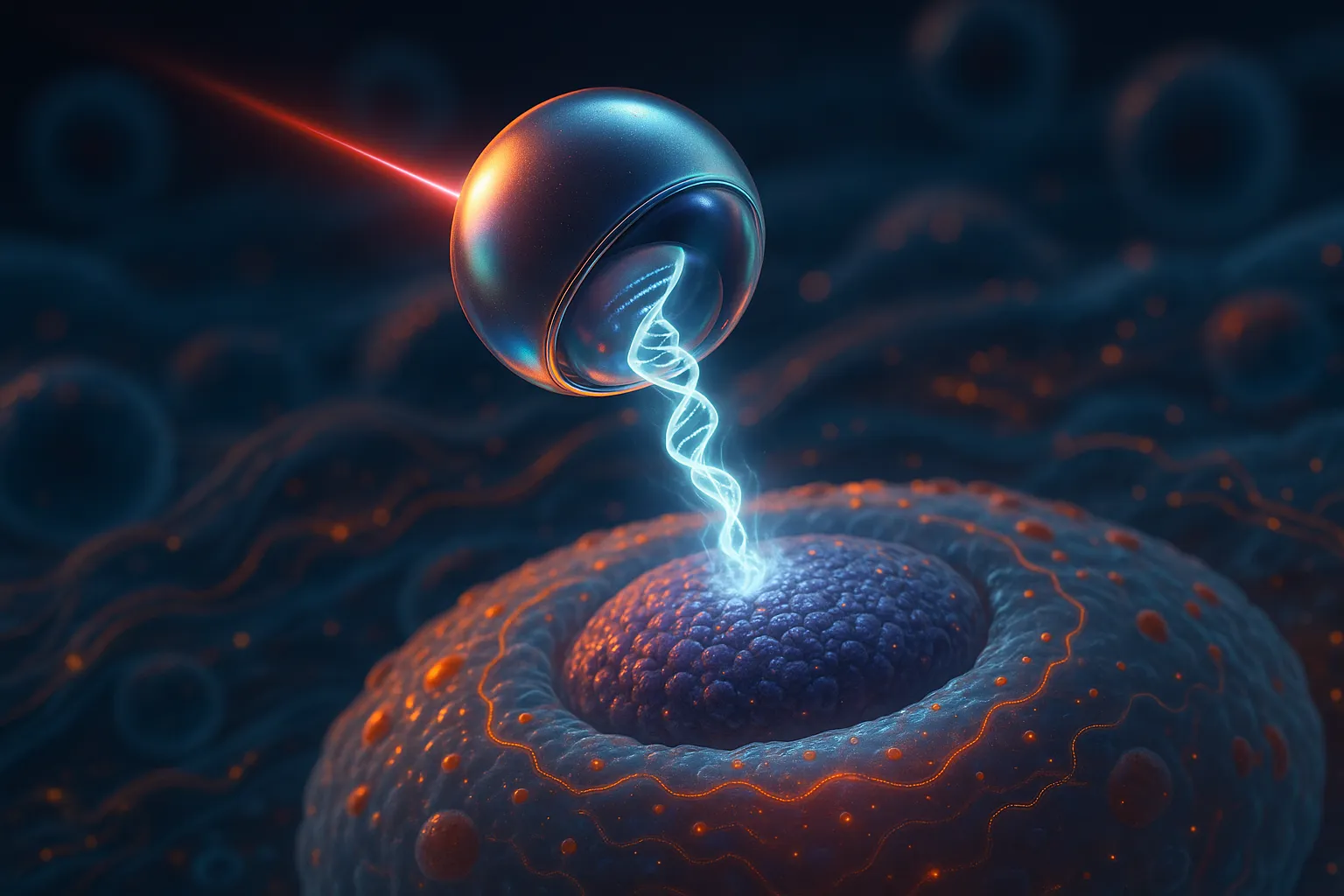 나노 유전자 전달체: 광열효과로 유전자 전달 효율 60배 높인 기술 개발 썸네일