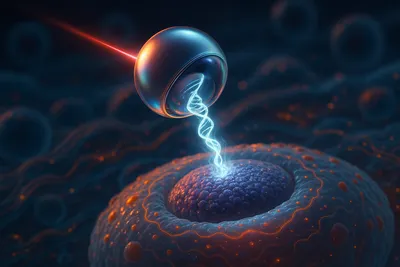 나노 유전자 전달체: 광열효과로 유전자 전달 효율 60배 높인 기술 개발 썸네일