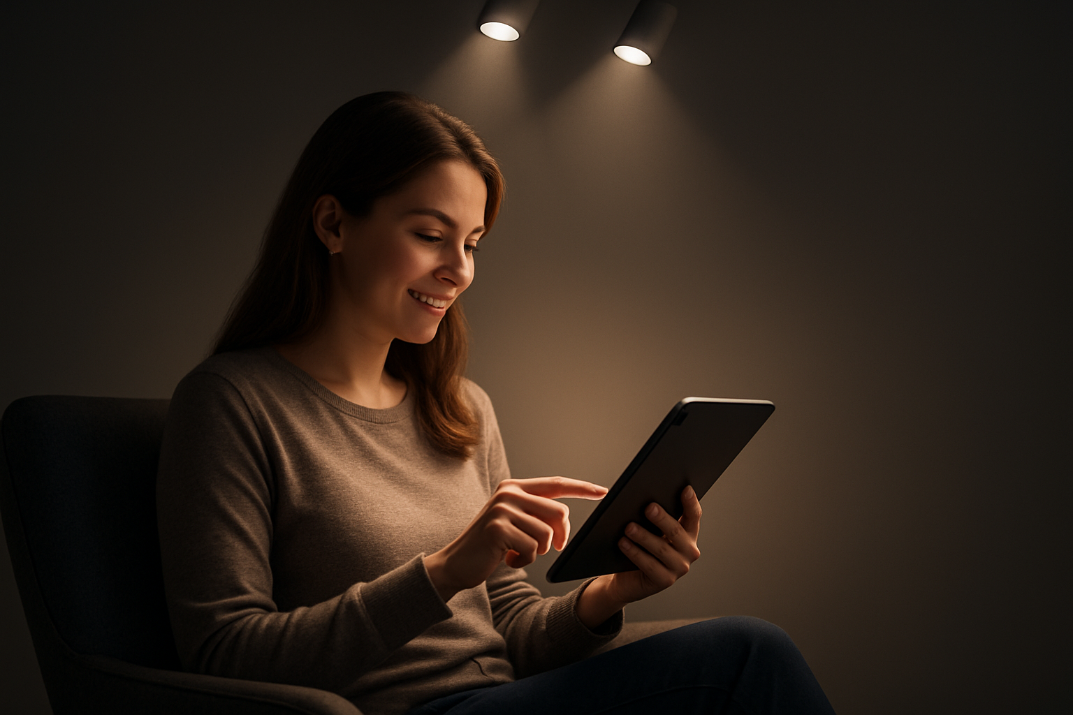 스마트 기기 각도 연동, 눈 피로 없는 실내 조명 제어 개발