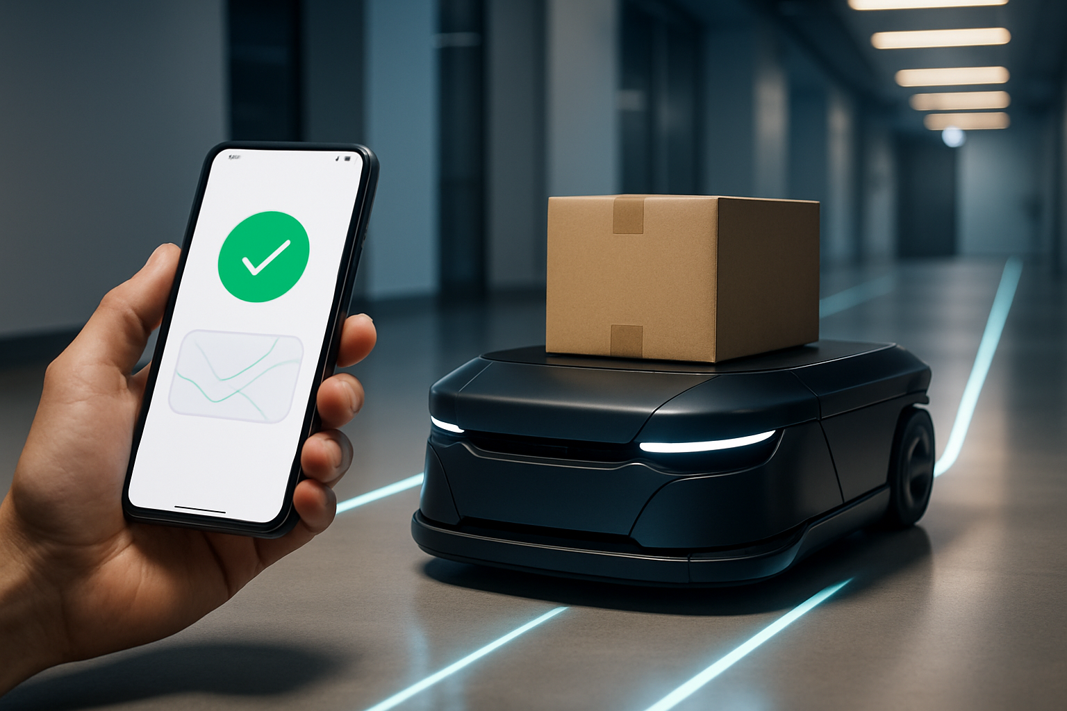 스마트 실내 배달을 위한 무인차 대기 시간 최적화 기술 개발 썸네일