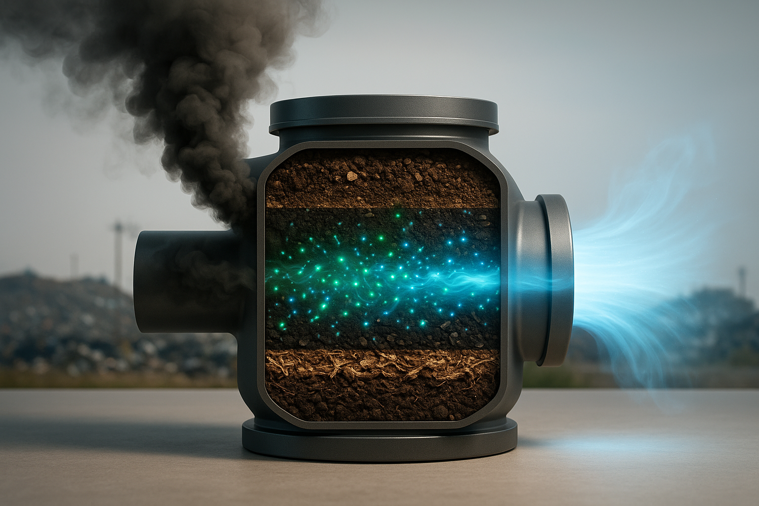 스핑고모나스 MD2 균주 활용 악취 메탄 동시 저감 기술 개발 썸네일