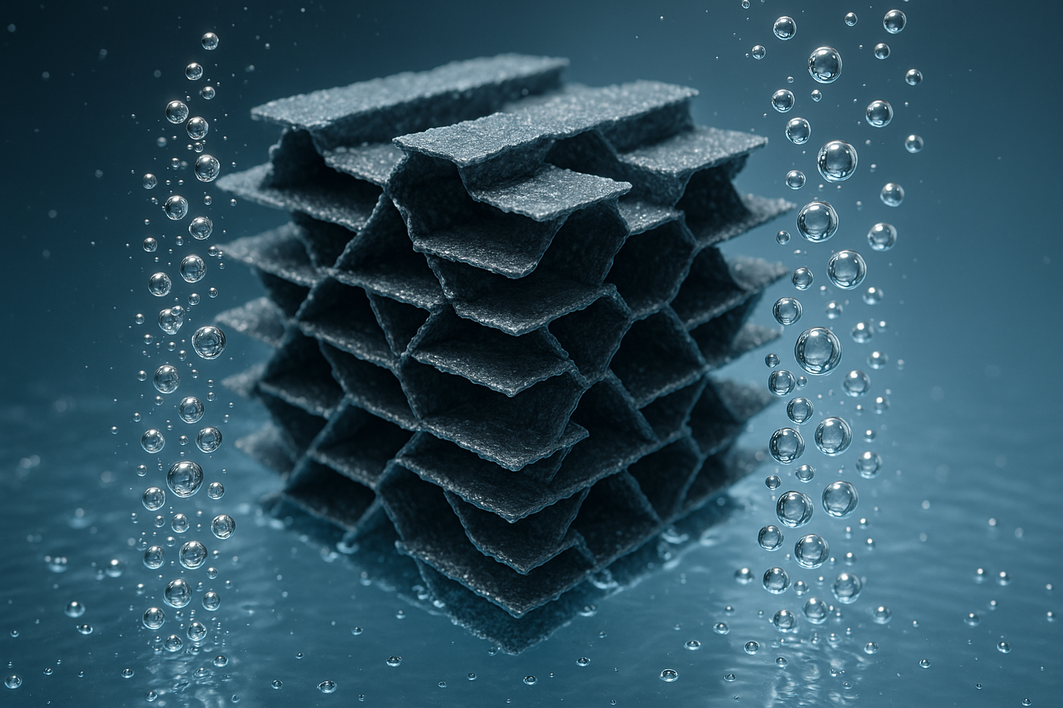 물 분해 고효율 이중기능성 층상 나노하이브리드 전기 촉매 개발 썸네일