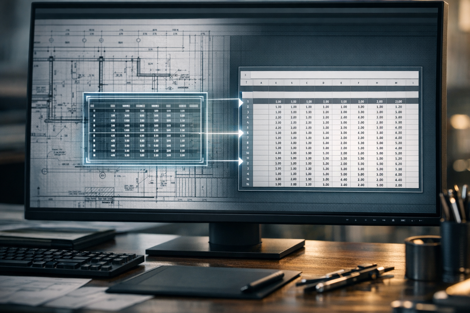 복잡한 설계 도면 내 테이블 데이터를 정밀하게 자동 추출하는 기술 개발 썸네일