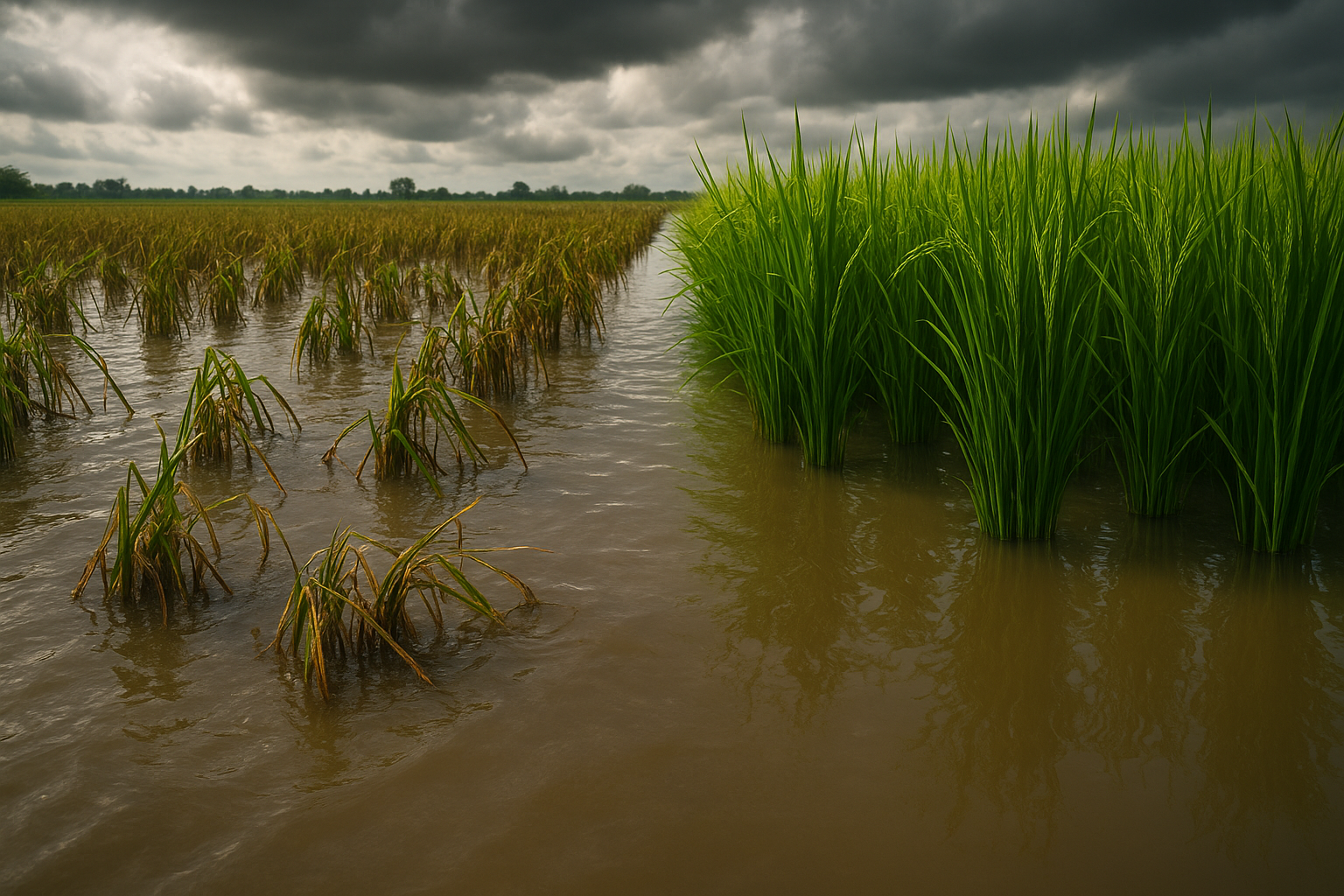 기후변화 극복! 인산 흡수/침수 저항성 벼 개발