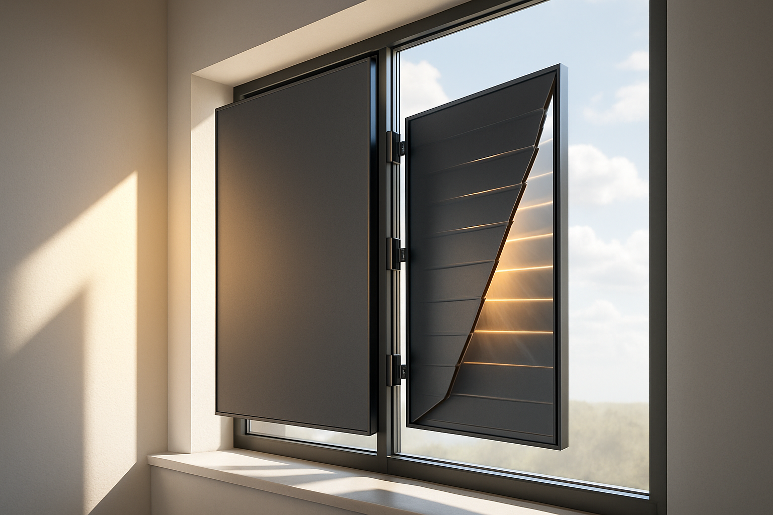 태양광 발전 효율 극대화! 폴딩 회전 스마트 차양 장치 개발