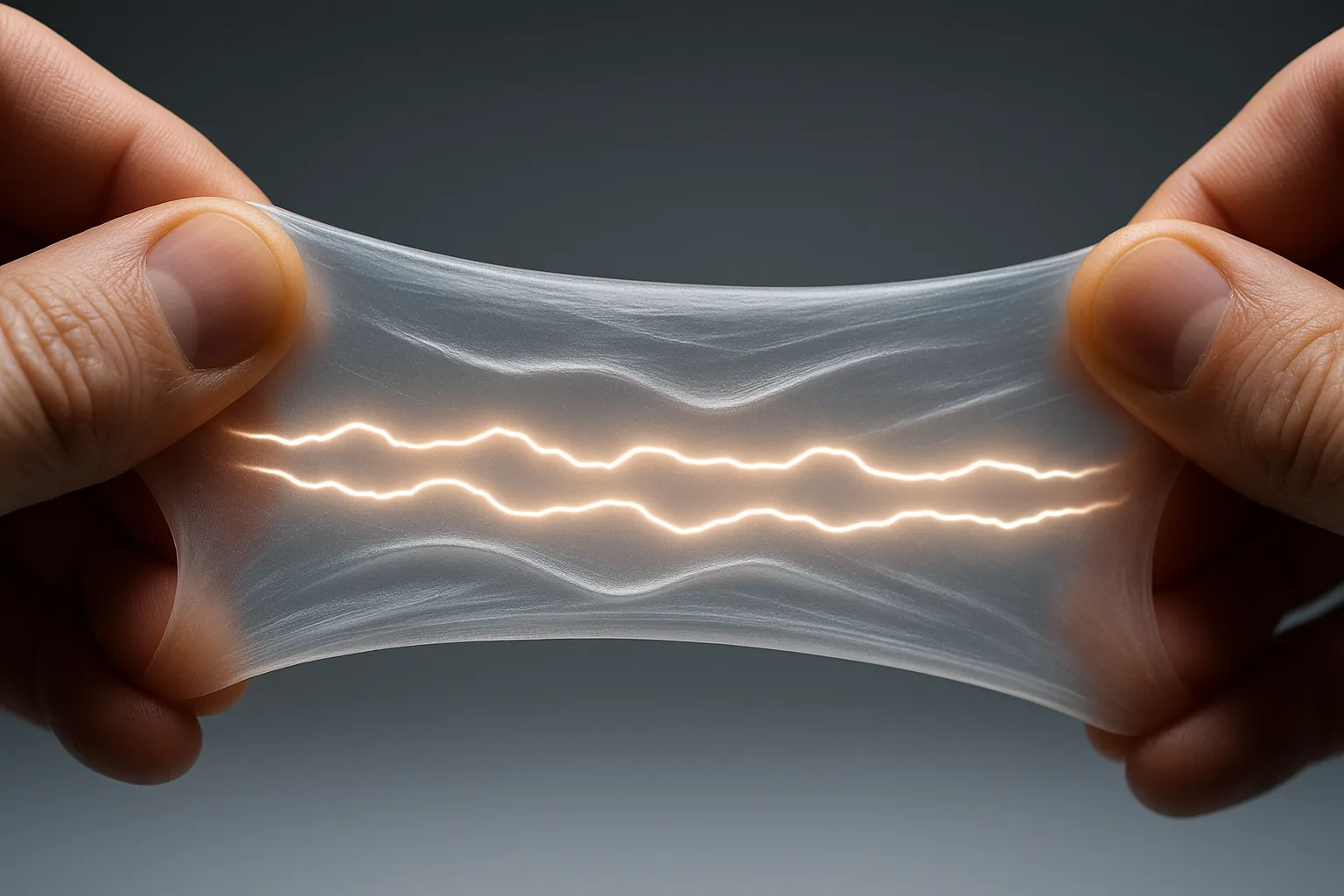 600% 늘어나도 저항 1% 미만 초고신축성 전도체 개발 썸네일