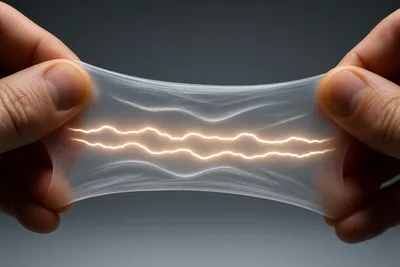 600% 늘어나도 저항 1% 미만 초고신축성 전도체 개발 썸네일