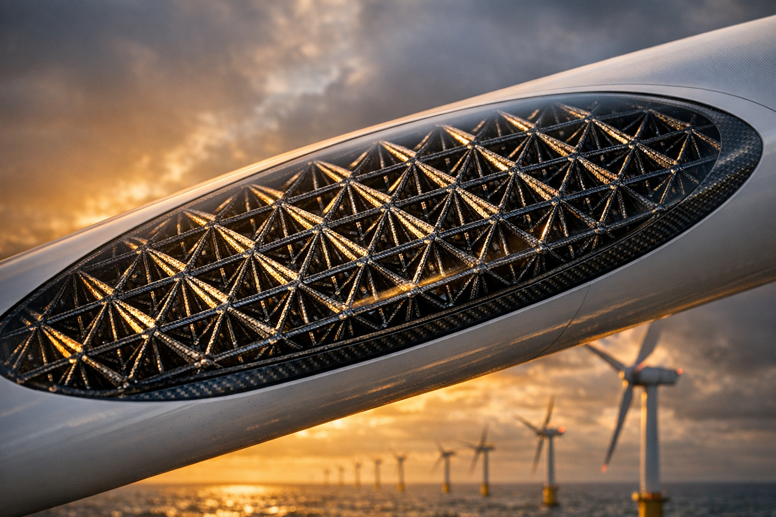 풍속 변화에 맞춰 압력을 제어하는 격자구조 풍력 블레이드 개발 썸네일